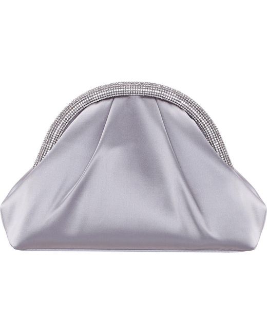 Nina Purple Jane Frame Clutch
