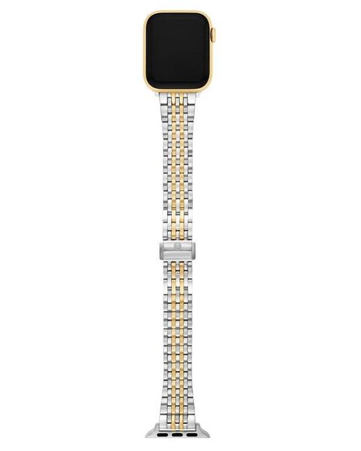Michele Metallic Tapered Apple Watch Bracelet Watchband