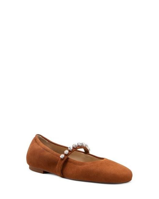 Stuart Weitzman Brown Goldie Ballet Flat