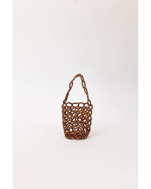 Hat Attack Red Isla Beaded Mini Bag