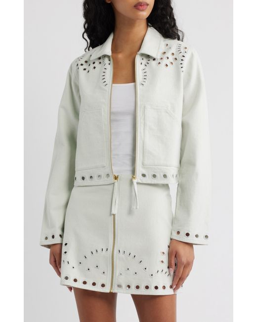 Cleobella White Adare Eyelet Jacket