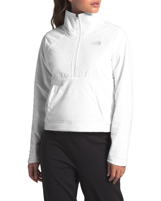 The North Face White Shelbe Raschel Reversible Pullover Jacket