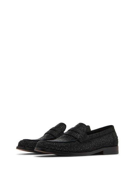 Steve Madden Black Natan Penny Loafer for men