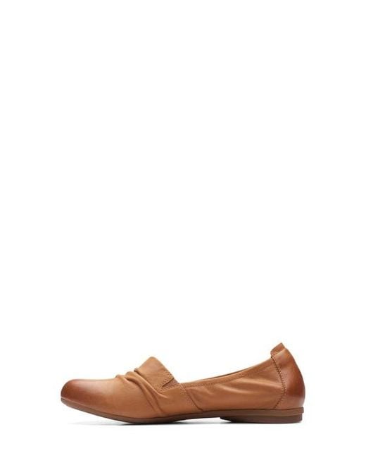 Clarks Brown Rena Way Flat