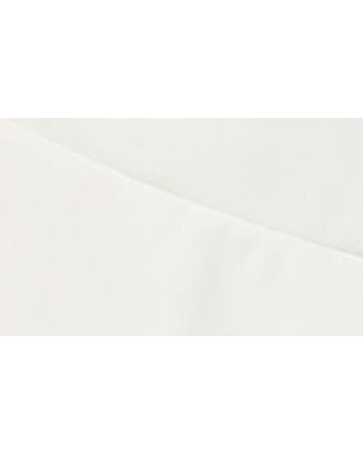 Edikted White Iona Ruffle Hem Miniskirt