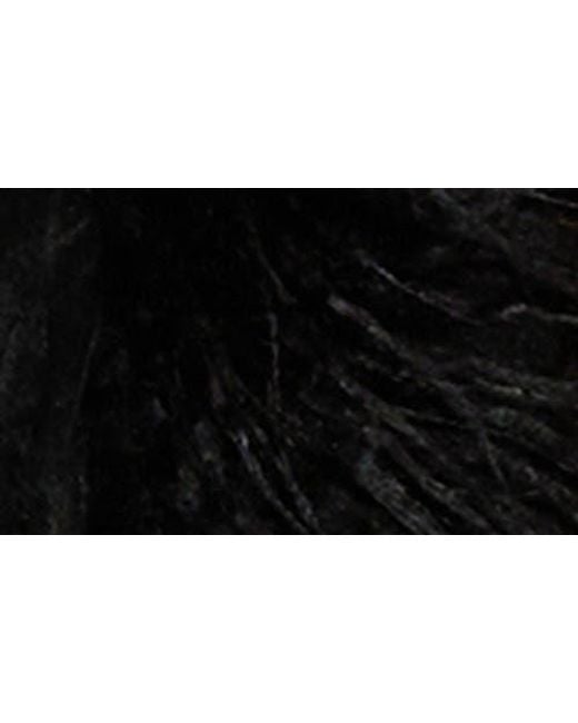 Princess Polly Women's Black Lowden Faux Fur Trim Faux Suede Jacket