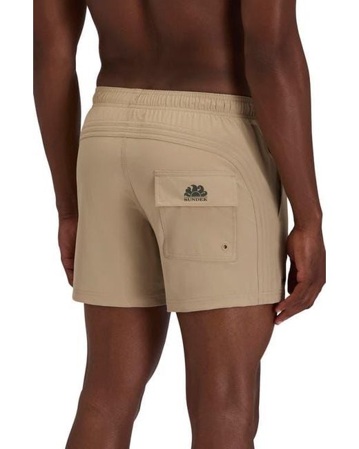 Sundek Natural Solid Swim Trunks for men