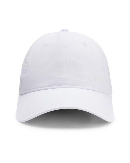 Boss White Lach Baseball Cap for men