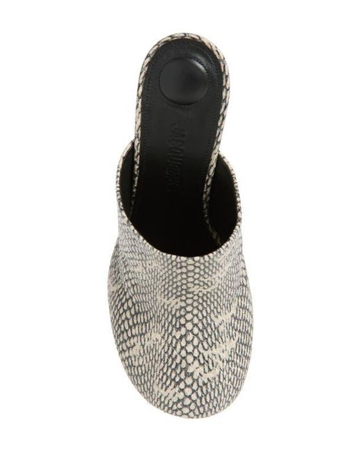 Jacquemus White Les Mules Bisou Mismatched Mule