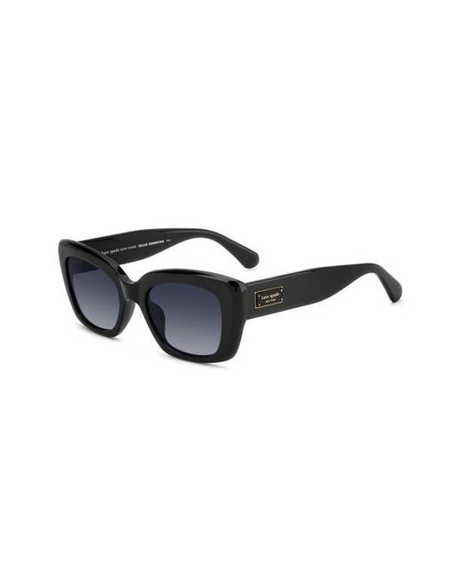 Kate Spade Black Jenell 51Mm Gradient Rectangular Sunglasses