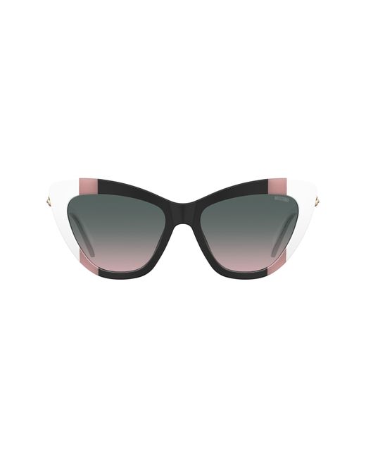 Moschino Gray 54mm Gradient Cat Eye Sunglasses
