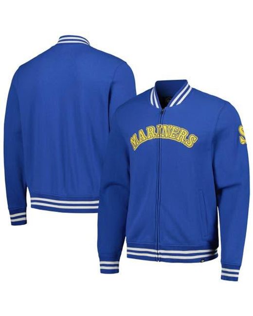 '47 Blue Seattle Mariners Wax Pack Pro Camden Full-Zip Track Jacket for men