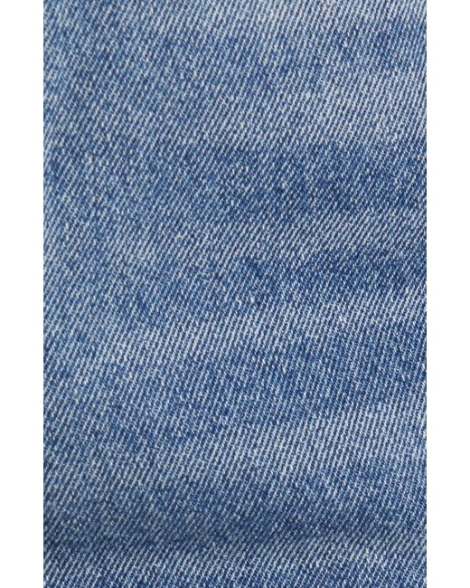 PTCL Blue Ripped High Waist Cutoff Denim Shorts