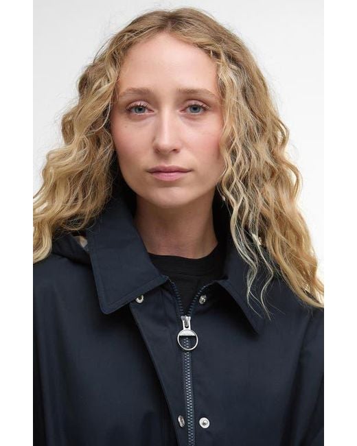 Barbour Blue Fallyn Showerproof Rain Jacket