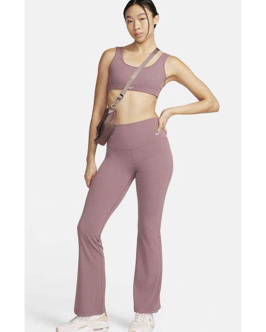Nike Purple Dri-fit Flare leggings