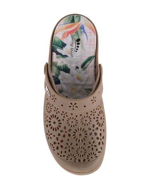 Spring Step Brown Contigo Clog