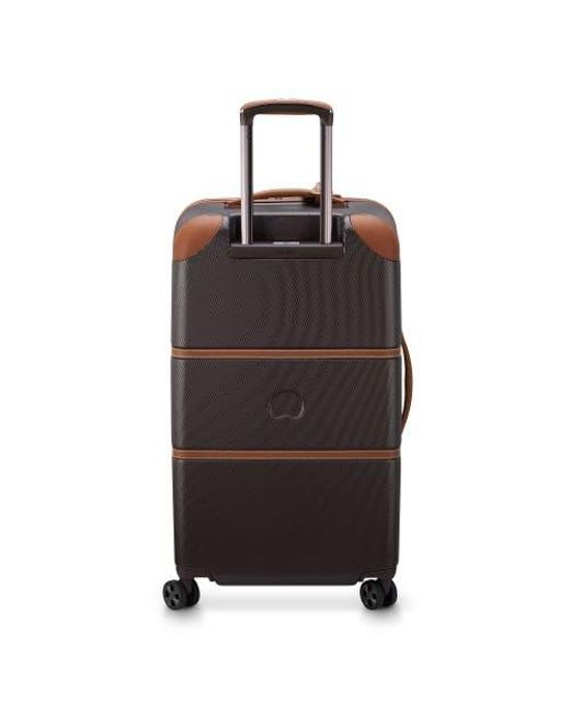 Delsey Paris Brown Chatelet Air 2.0 Medium Checked-26 Inch Hardside Luggage Trunk With Spinner Wheels