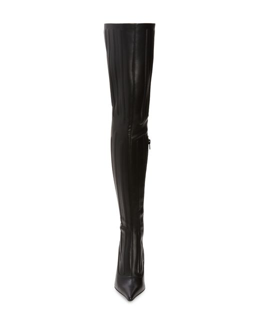 Jeffrey Campbell Black Jeepers Over The Knee Stiletto Boot