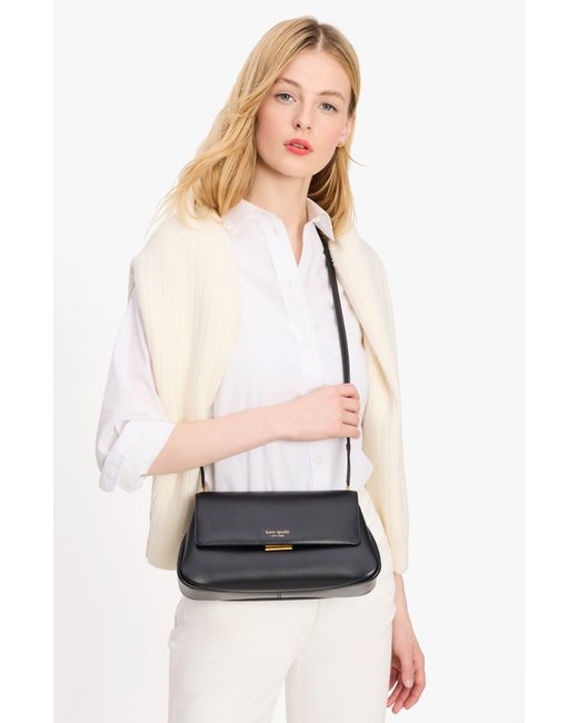Kate Spade Black Grace Smooth Leather Convertible Shoulder Bag