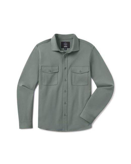 Cuts Gray Hyperloop Overshirt for men