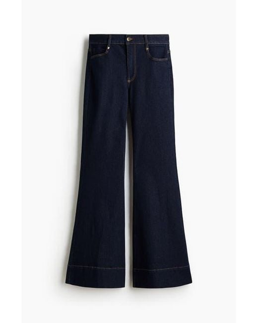 H&M Blue Flared High Jeans