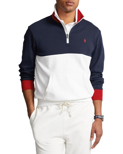 Polo Ralph Lauren Men's Luxury Jersey Quarter-Zip Pullover - Macy's