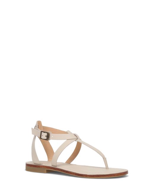 Frye White Taylor Ankle Strap Sandal