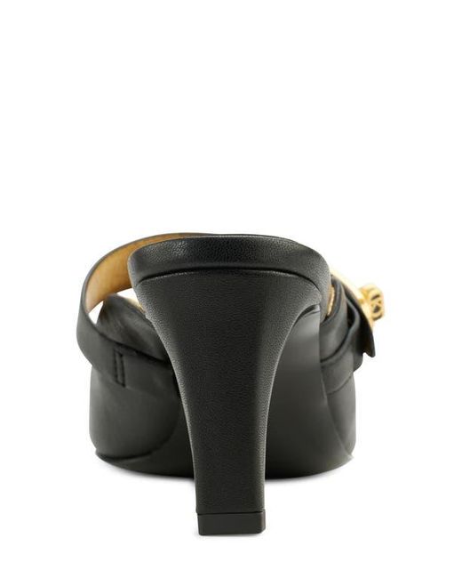 Donna Karan Black Thompson Pointed Toe Mule