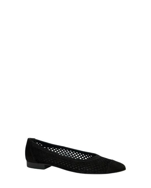 Paul Green Black Deanna Pointed Cap Toe Flat
