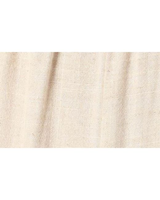 Petal & Pup Natural Margo Tie Strap Linen Jumpsuit