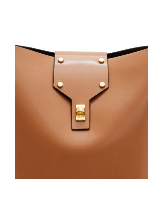 AllSaints Brown Miro Leather Shoulder Bag