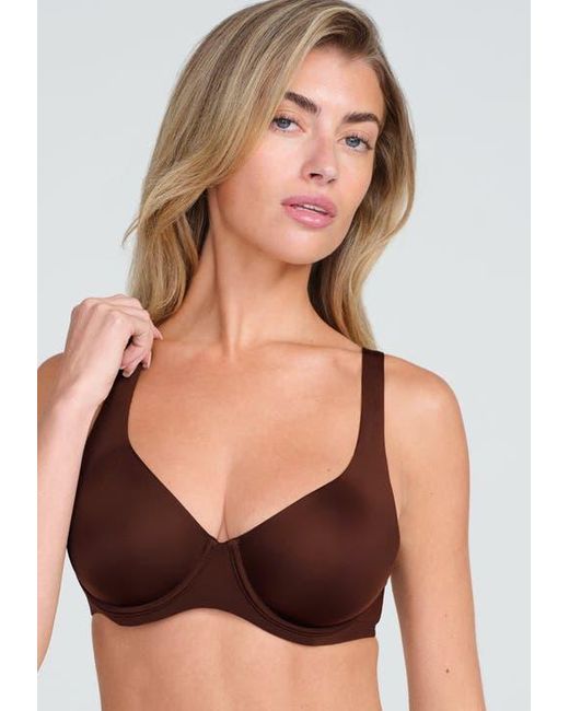 CUUP Brown The Scoop Underwire Microfiber Bra