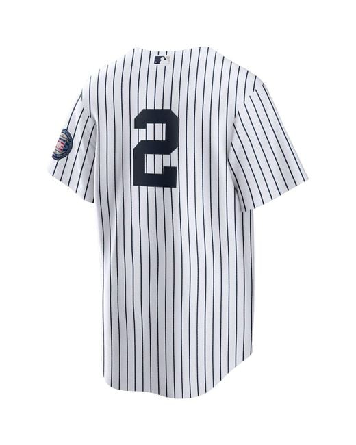 Nike Derek Jeter White/navy New York Yankees 2020 Hall Of Fame