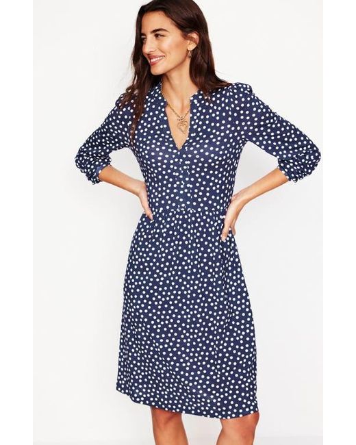 Boden Blue Naomi Relaxed Jersey Dress