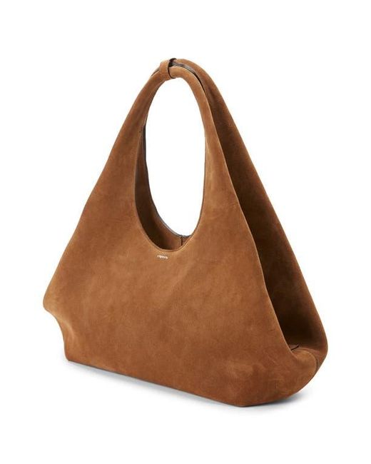 Coperni Brown Folded Suede Tote