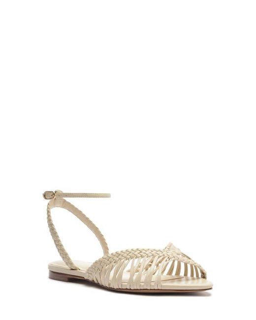Alexandre Birman White Agatha Ankle Strap Sandal