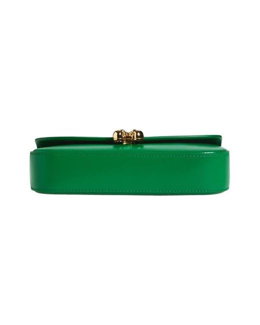 Alexander McQueen Green Small Skull Flower Shoulder Bag