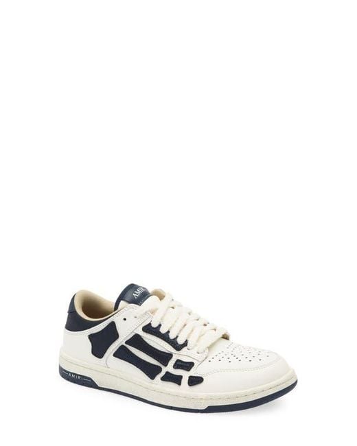Amiri White Denim Skel Low Top Sneaker
