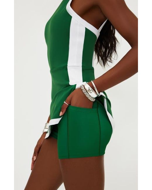 Beach Riot Green Zephyra Skirted Romper