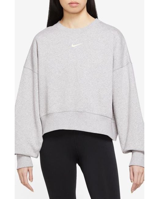 Nike White Phoenix Fleece Crewneck Sweatshirt