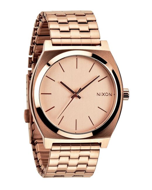 Nixon Metallic The Time Teller Bracelet Watch