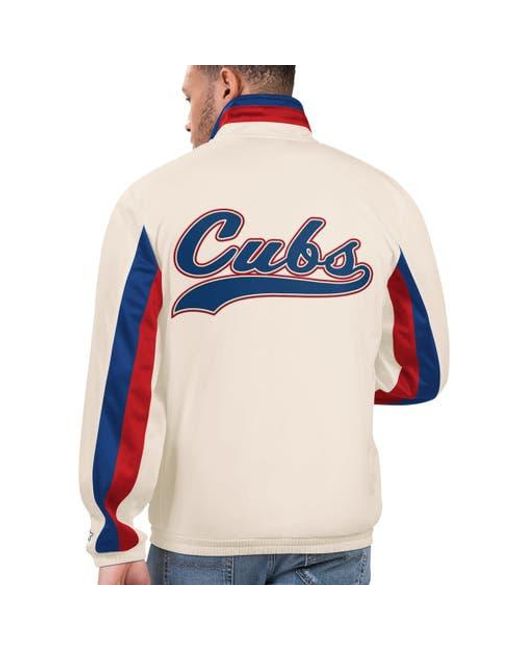 Starter Chicago Cubs Rebound Cooperstown Collection Full Zip Track Jacket in Natural for Men Lyst