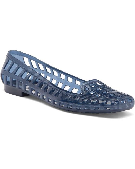 Jeffrey Campbell Blue Sunnie Jelly Loafer Flat
