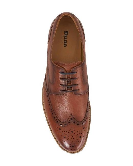 Dune Brown Stanford Wingtip Derby for men