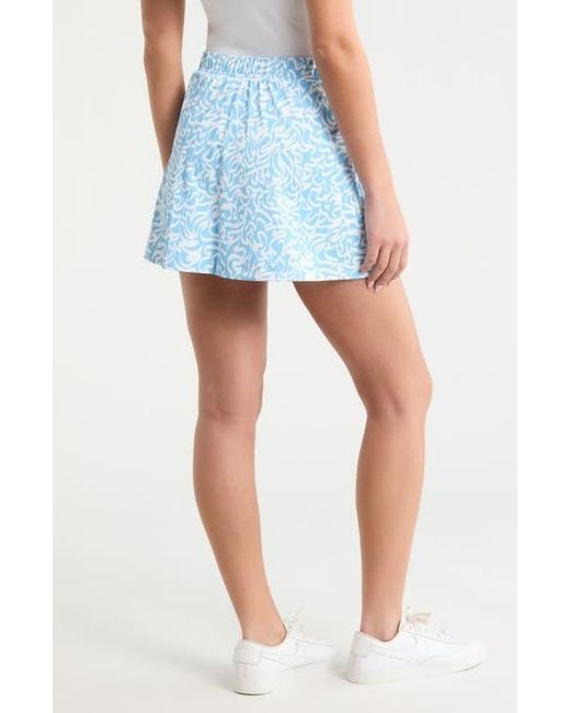 G/FORE Blue Scribble Print Tech Golf Skort
