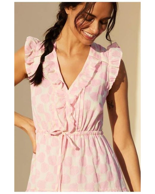 MER ST BARTH Pink Giselle Mini Dress