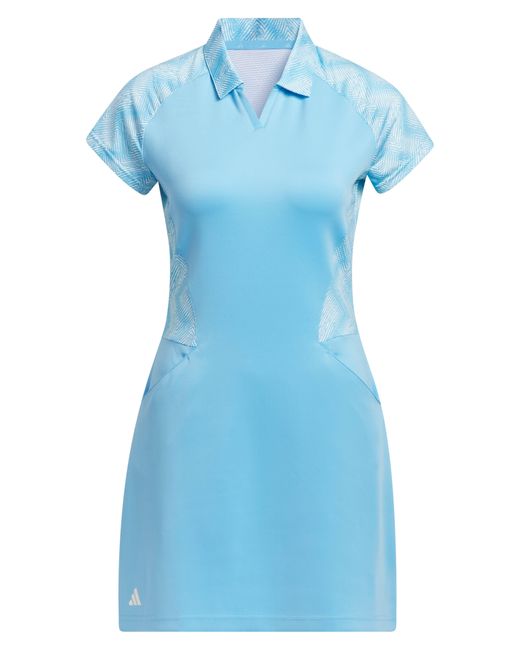 adidas Originals Ultimate365 Short Sleeve Golf Dress & Shorts in Blue ...