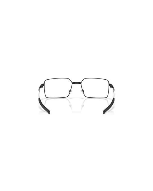 Oakley Brown 56Mm Rectangle Optical Glasses for men