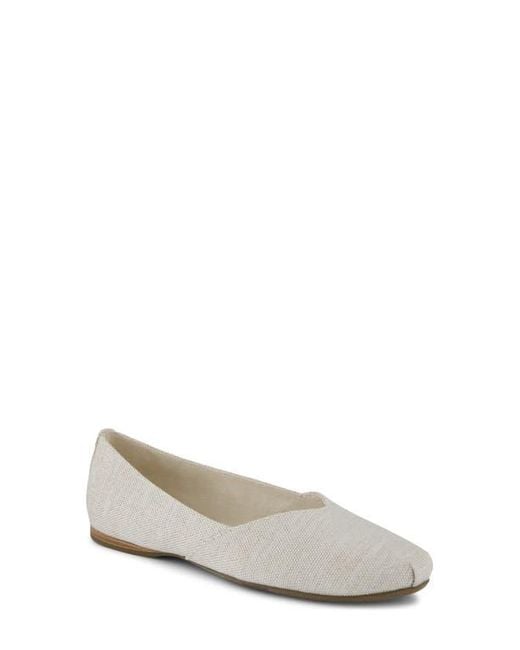 TOMS White Gemma Ballet Flat