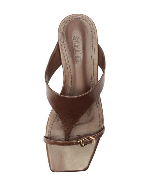 SCHUTZ SHOES Multicolor Tana Flat Flip-Flop